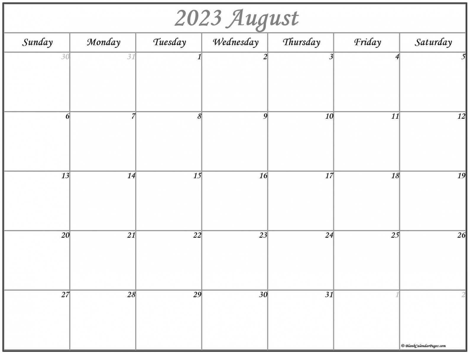 August  calendar  free printable calendar