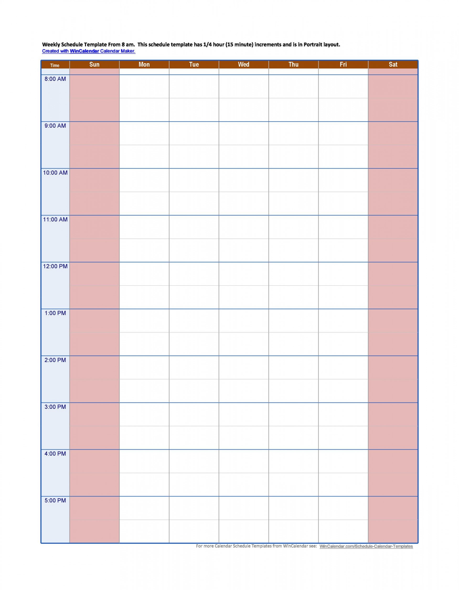 Effective Hourly Schedule Templates (Excel, Word, PDF) ᐅ