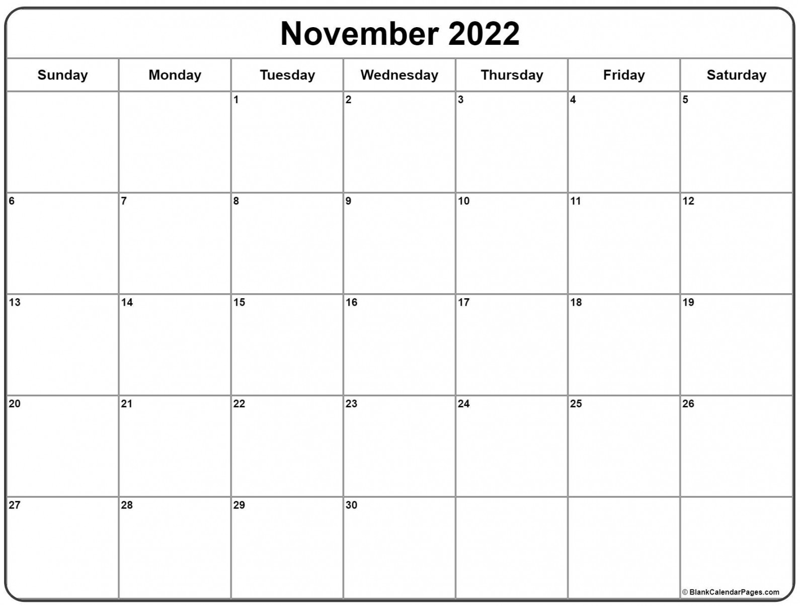November  calendar  free printable calendar
