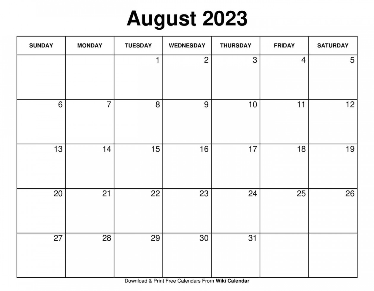 Printable August  Calendar Templates With Holidays