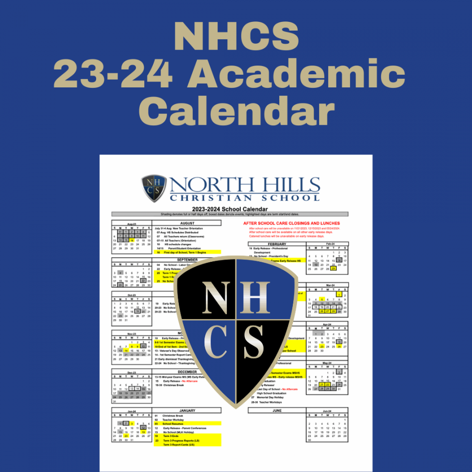 Academic Calendar - North Hills Christian School