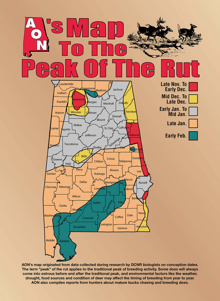 AON Hunt Reports, Plus Rut Map