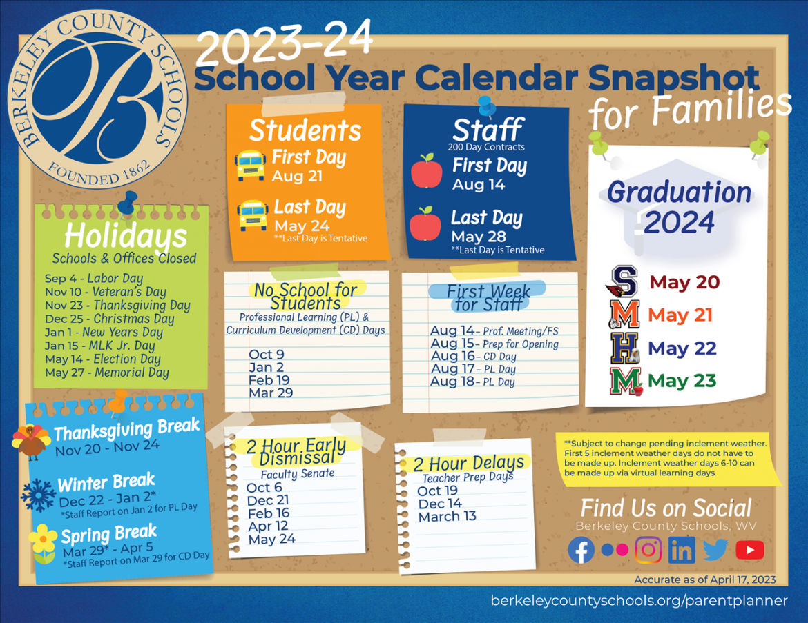 Calendar & Events -  Berkeley County Schools