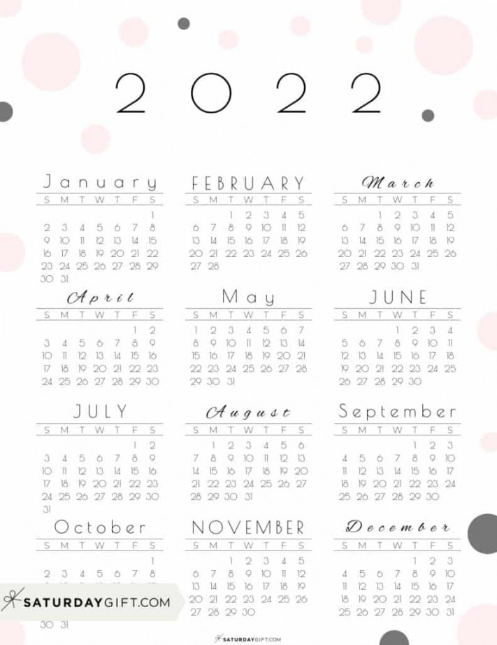 Calendar Printable - Cute & Free  Yearly Calendar Templates