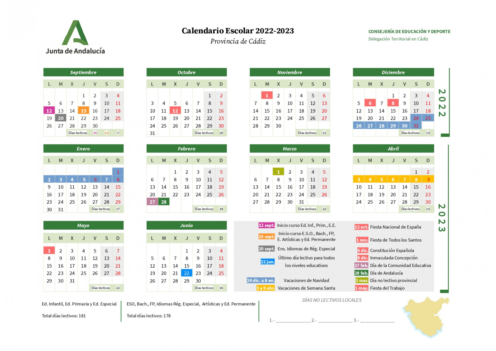 Calendario Escolar « CEIP SAN GARCIA