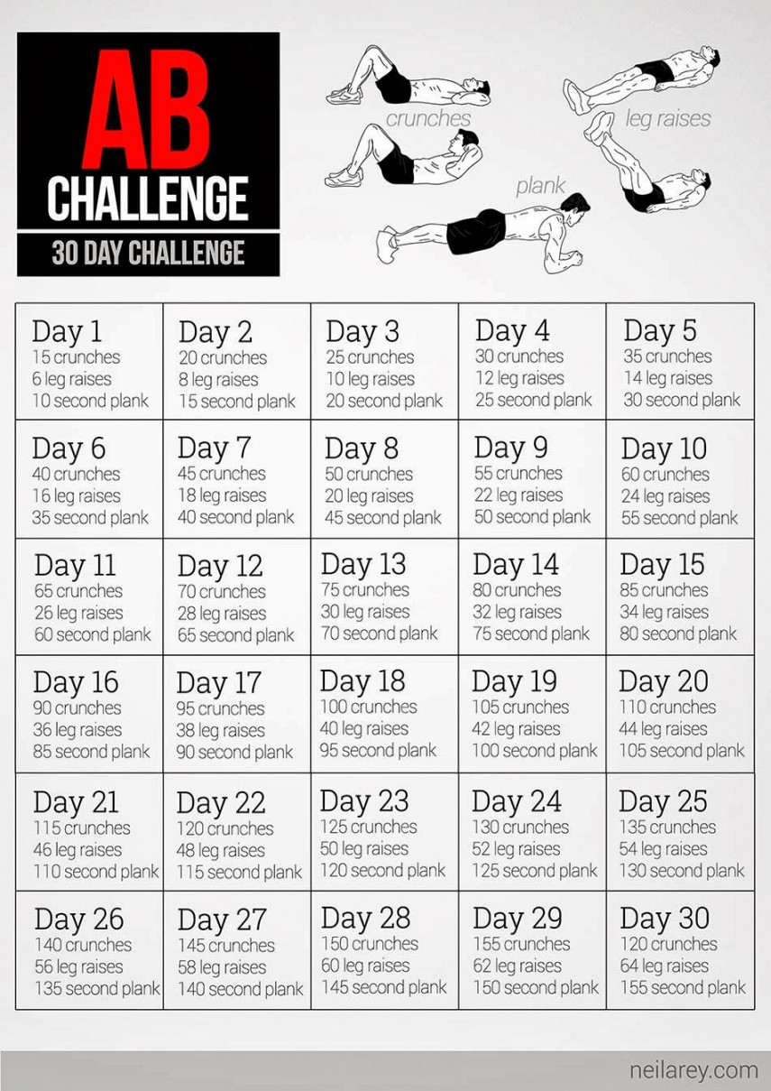 day abs challenge pdf - Google Search  Abs workout routines