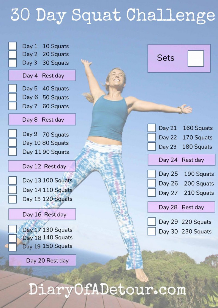day squat challenge : a fitness challenge for all abilities