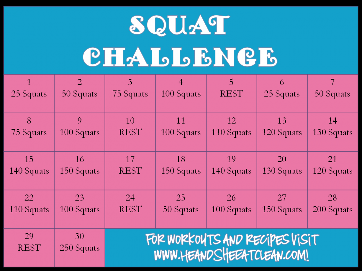 -Day Squat Challenge — He & She Eat Clean  Healthy Recipes