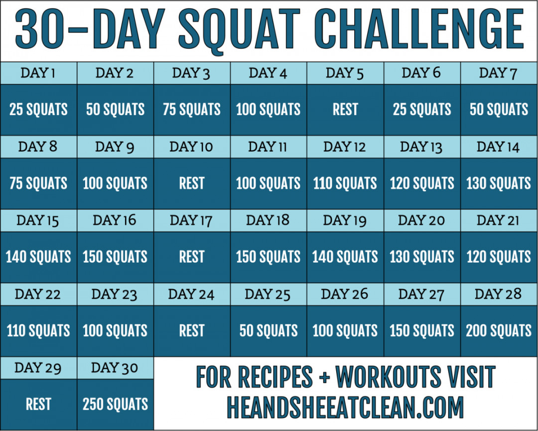 -Day Squat Challenge  Whole Body Fitness Tips