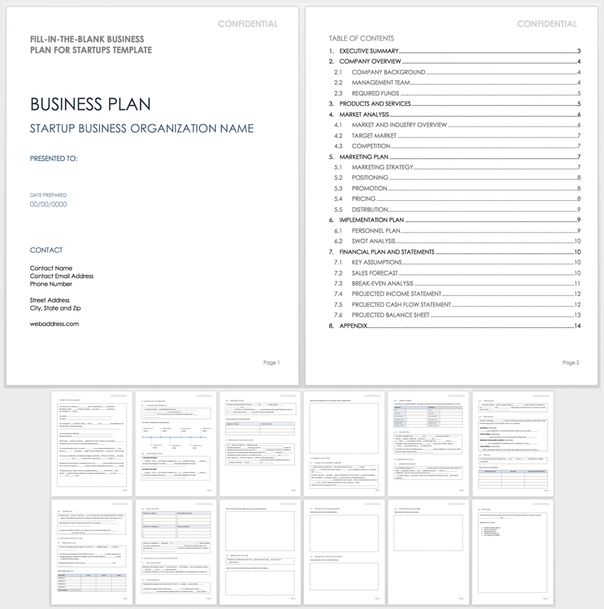 Fill-In-the-Blank Business Plans  Smartsheet
