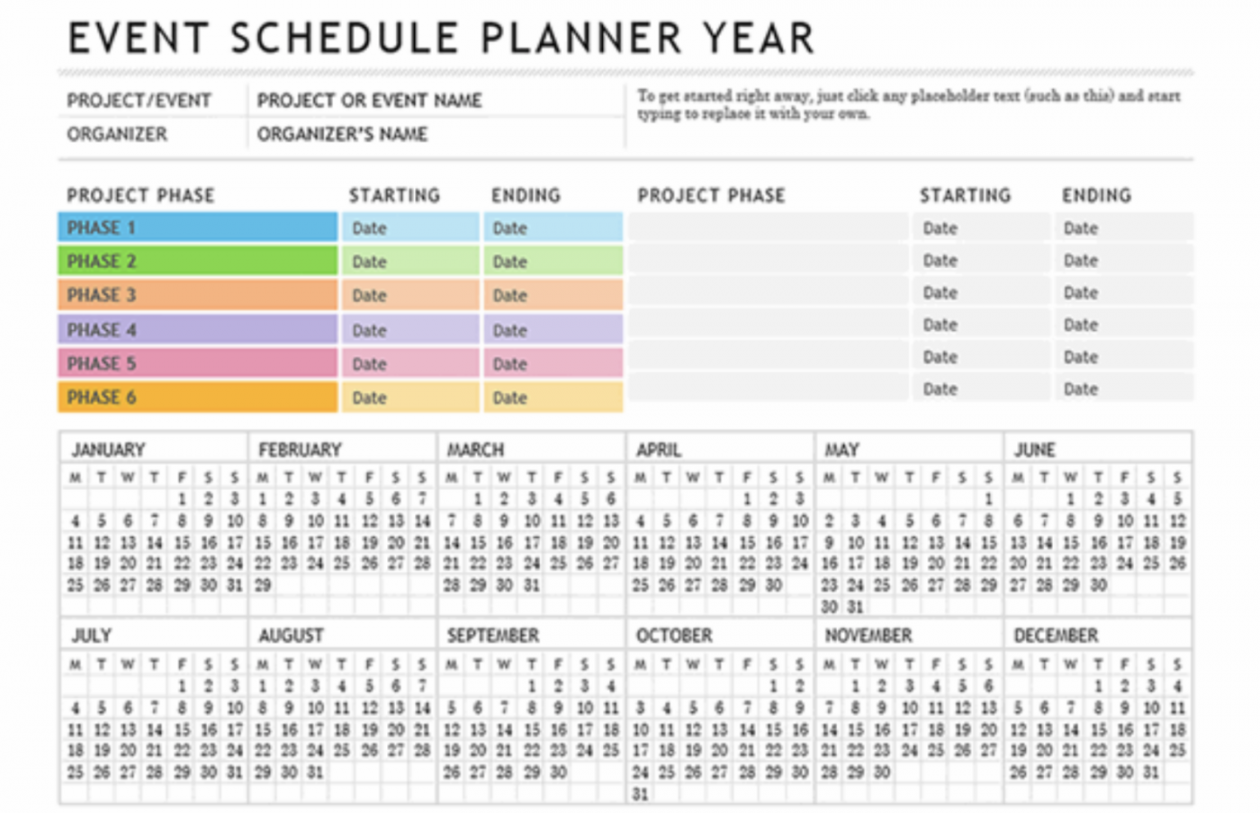 Free Event Planning Templates ClickUp Docs, Excel, & Word