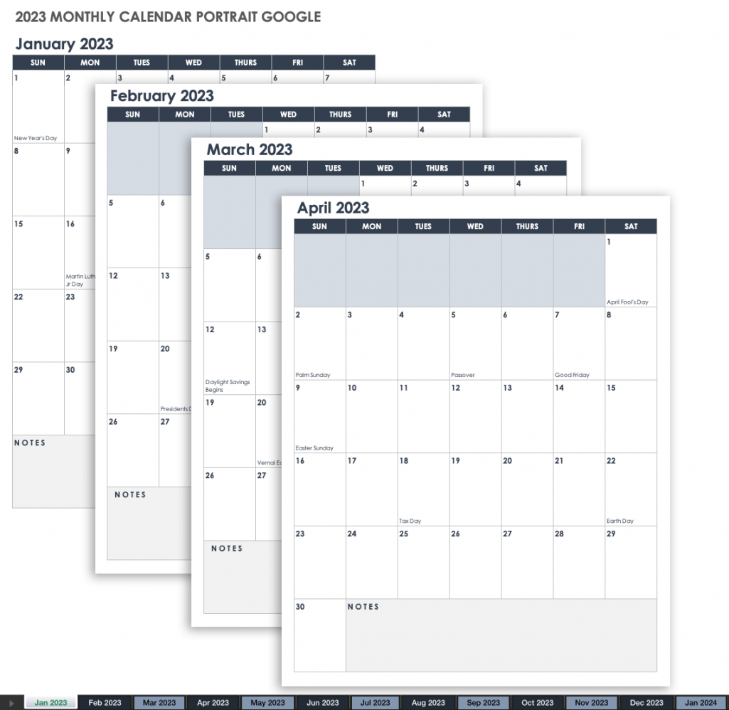 Free Google Calendar Templates  Smartsheet