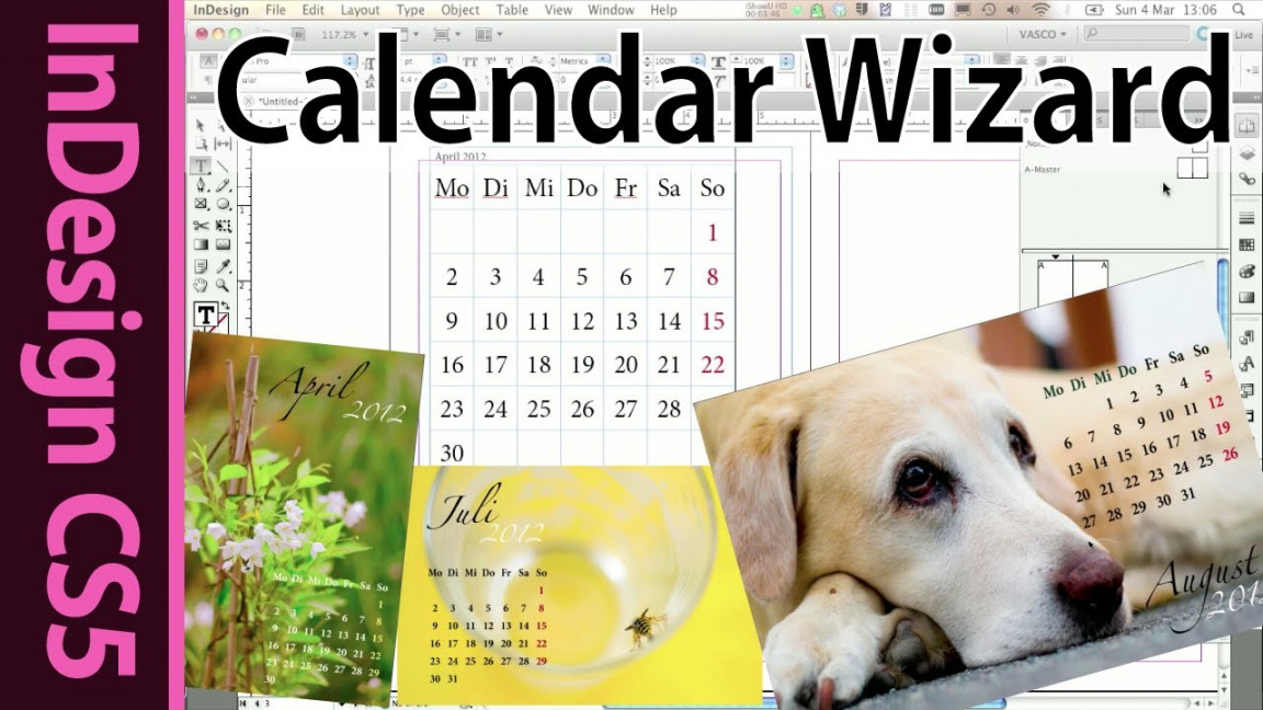 Indesign Calendar Wizard Tutorial (Foto book hack )