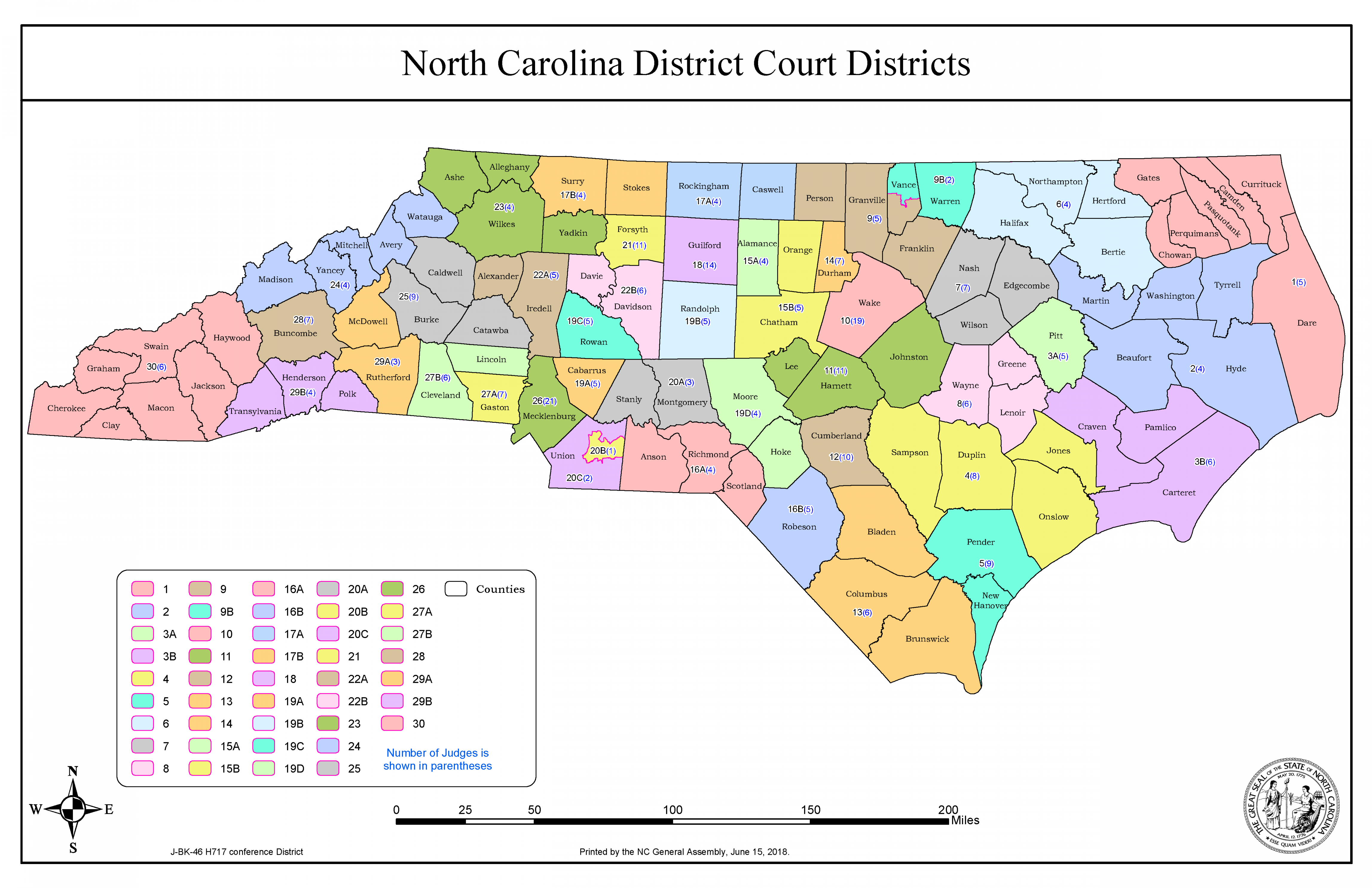 Judicial Districts Maps  North Carolina Judicial Branch