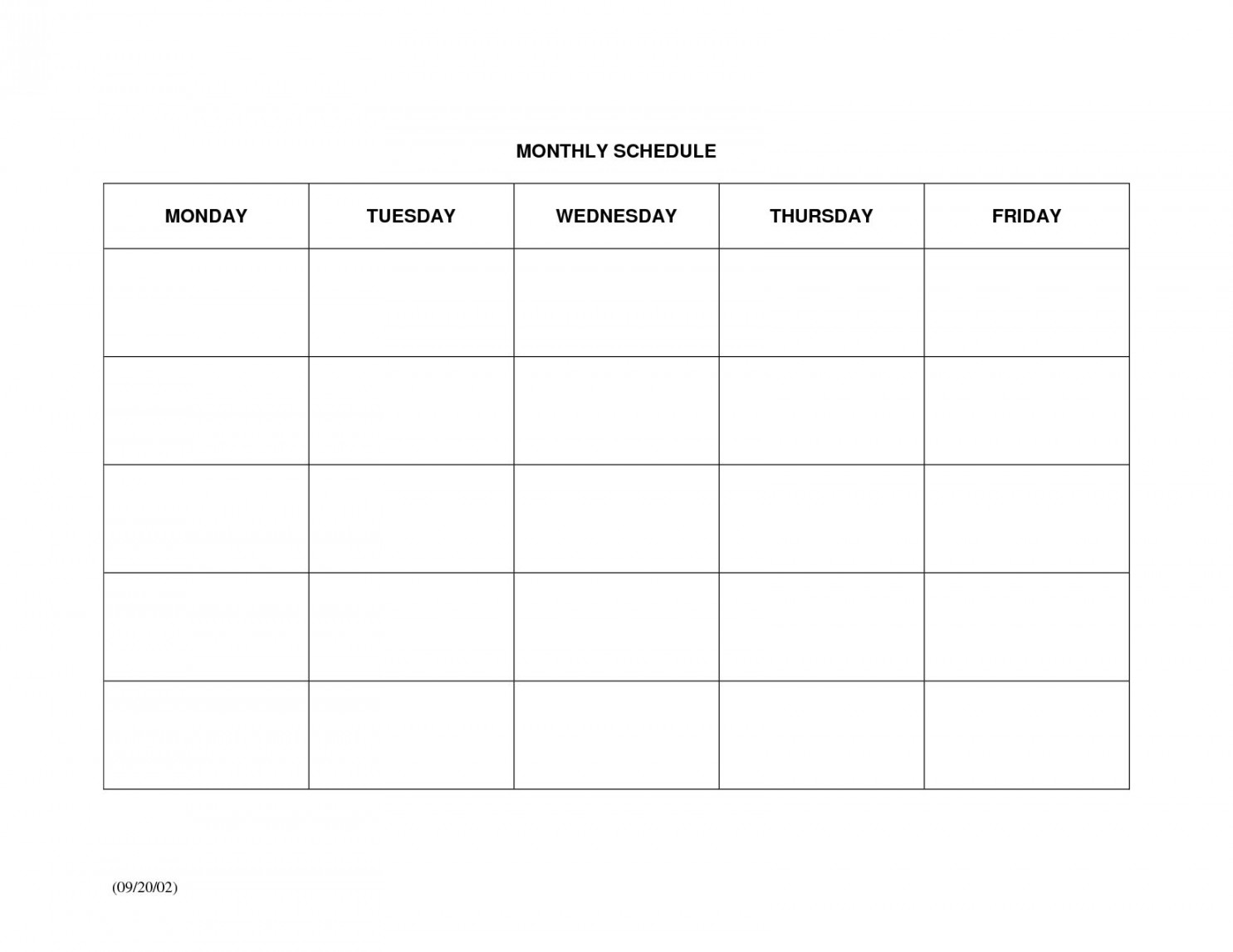 Large Blank Monthly Calendar To Fill In  Printable calendar