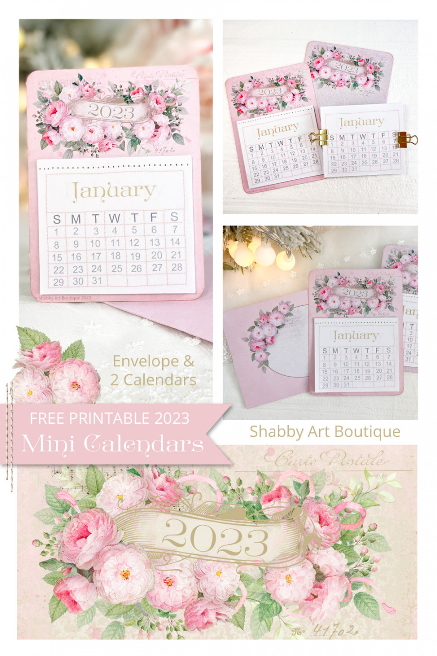 Mini Calendars ~ Free Printable - Shabby Art Boutique