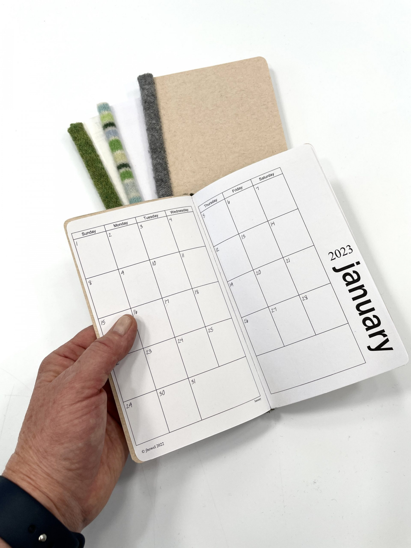 Mini Printable Pocket Calendar - Minimalist Style - You Make