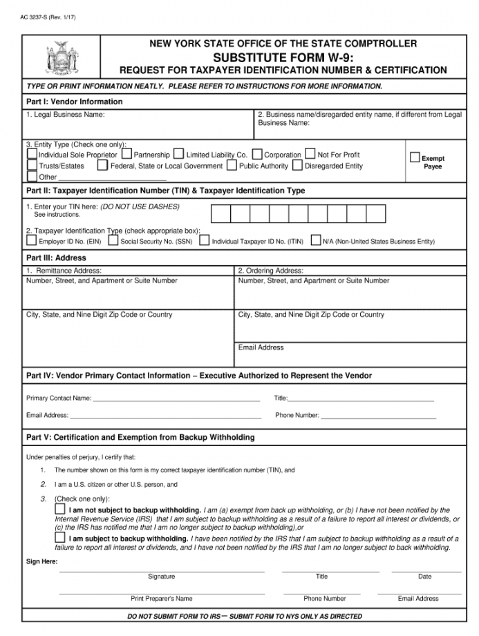 - NY Substitute Form W-Fill Online, Printable, Fillable