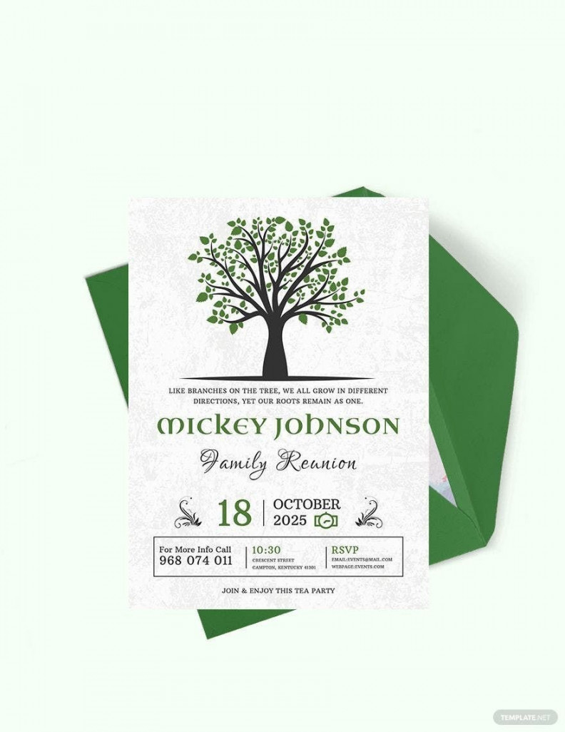 Old Family Printable Family Reunion Invitation Template - Download