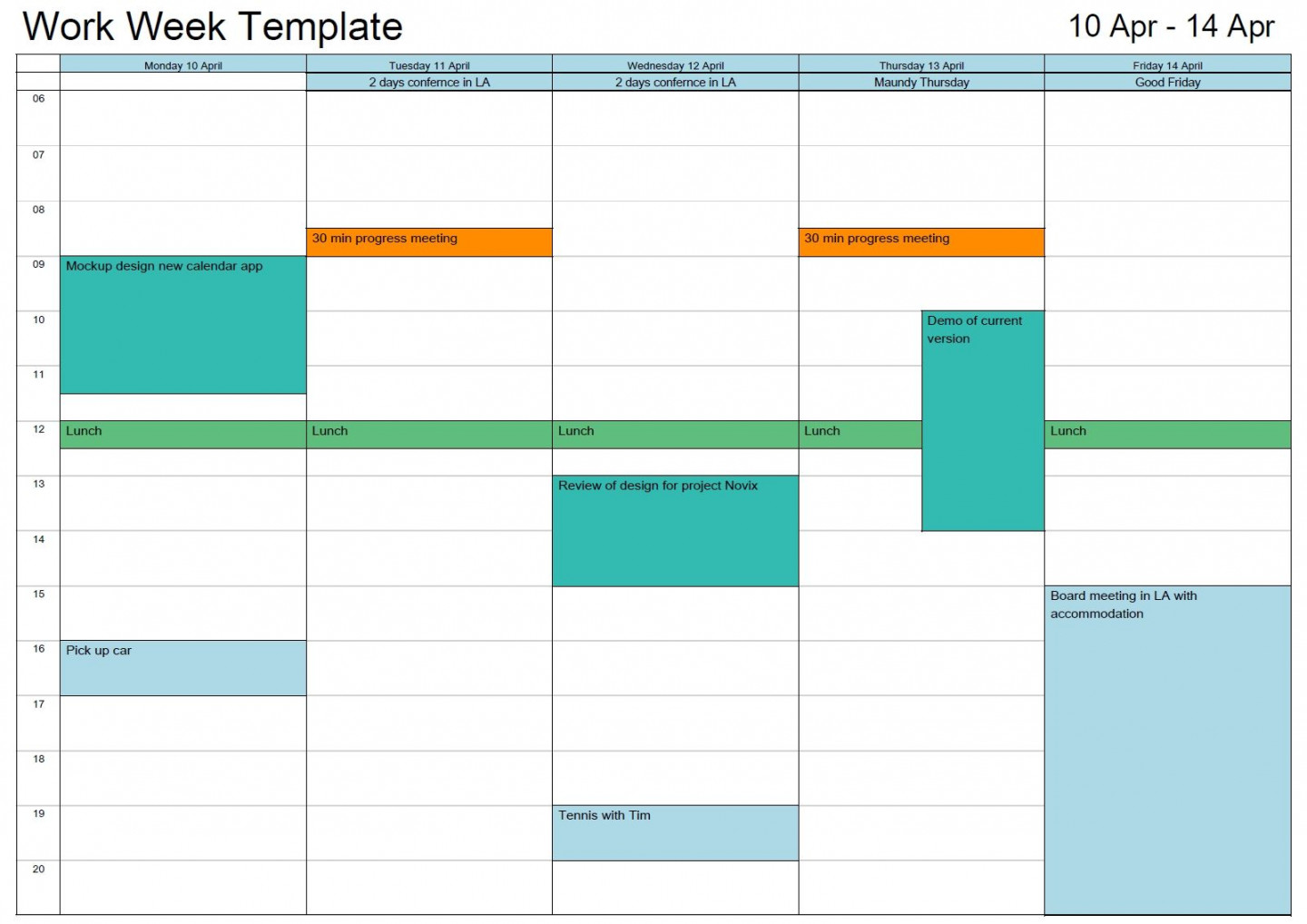 Print A Blank Outlook Calendar With Times  Print calendar