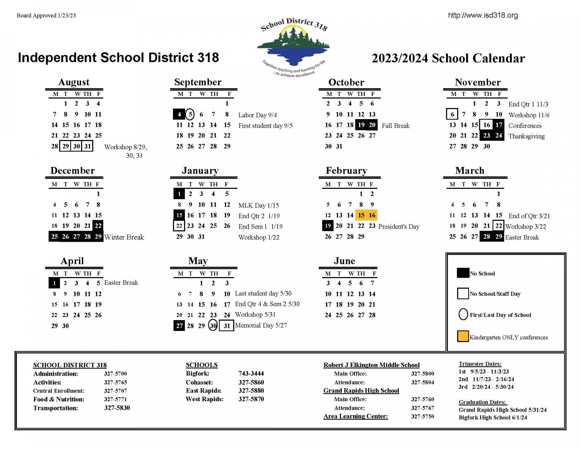 School Calendar / - School Calendar