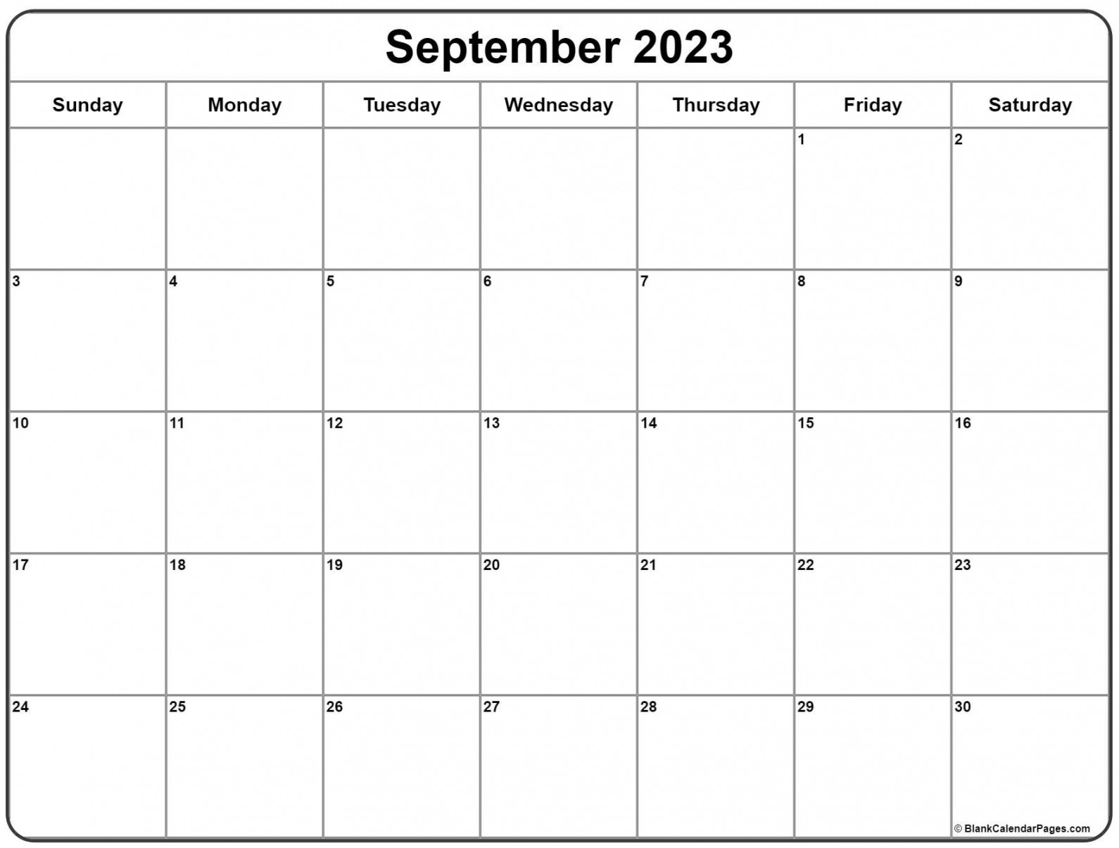 September  calendar  free printable calendar