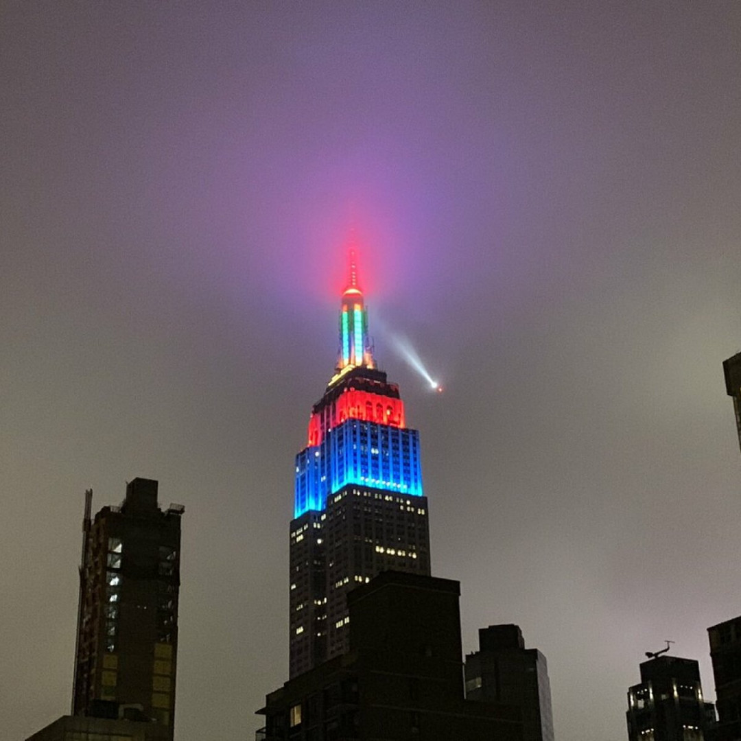 The Empire State Building held a mysterious Saturday night light