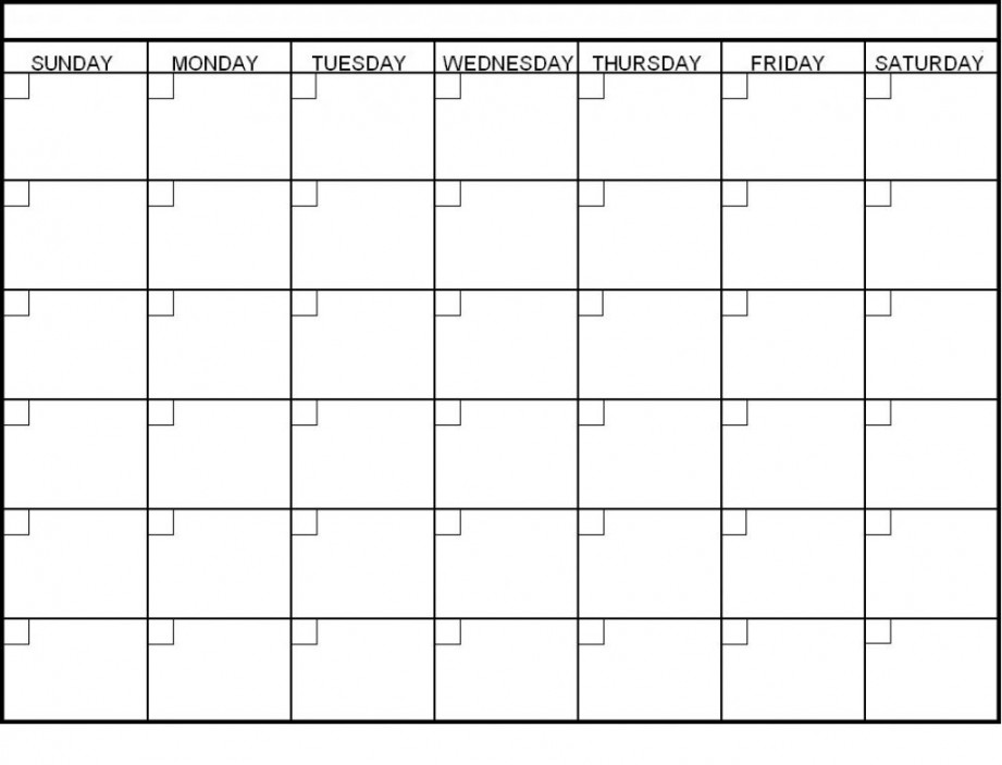 Week Printable Calendar  Blank calendar template, Blank monthly