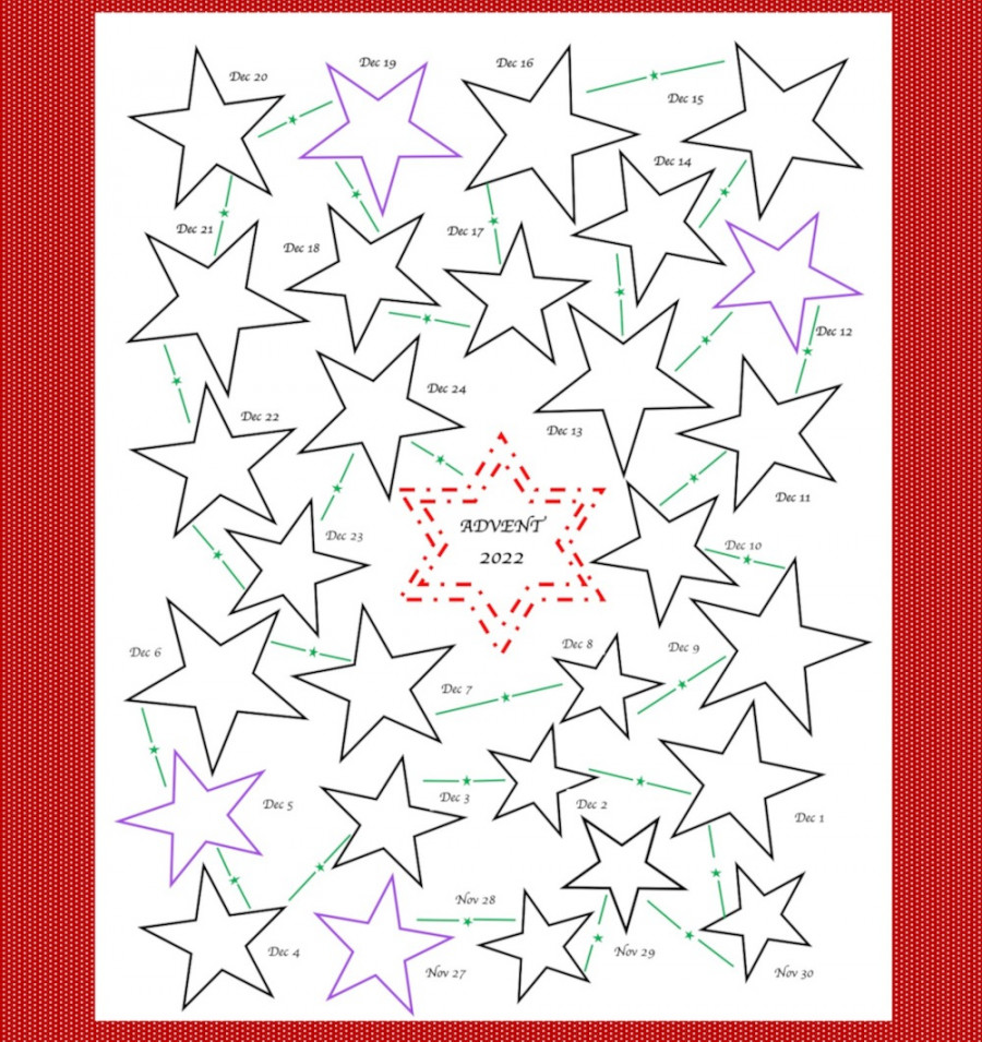 Advent Calendar Templates  - Praying in Color