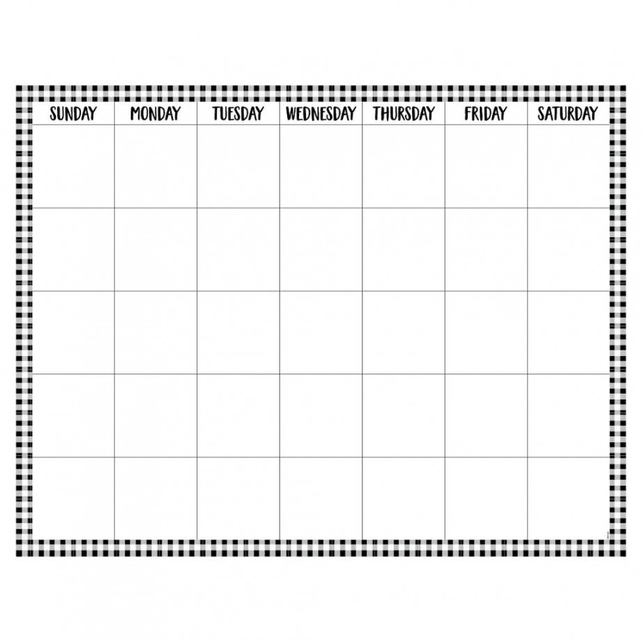 Buffalo Check Calendar Chart – Creative Teaching Press