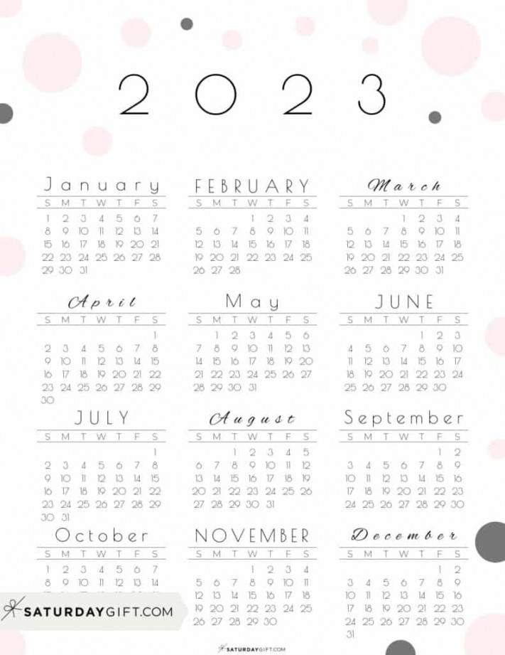 Calendar Printable - Cute & Free  Yearly Calendar Templates