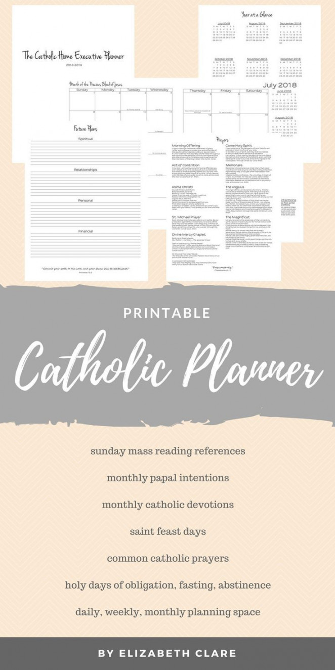 Catholic Daily Planner