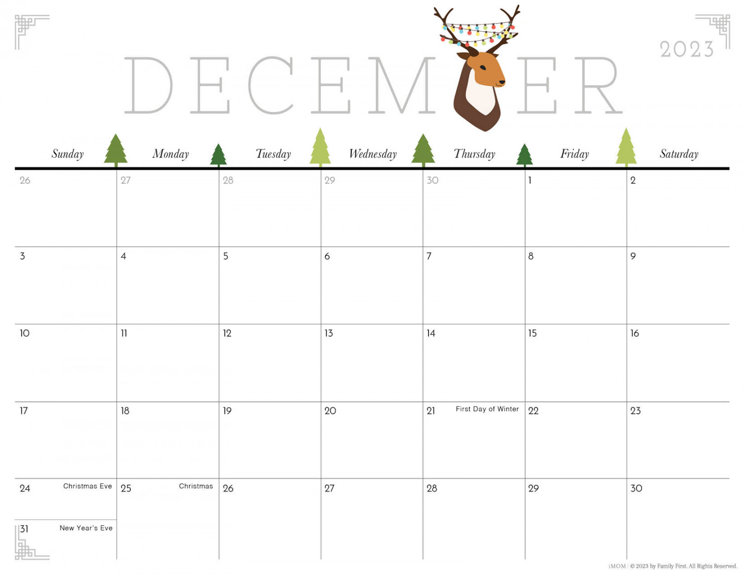 - Cute Printable Calendars for Moms - iMOM