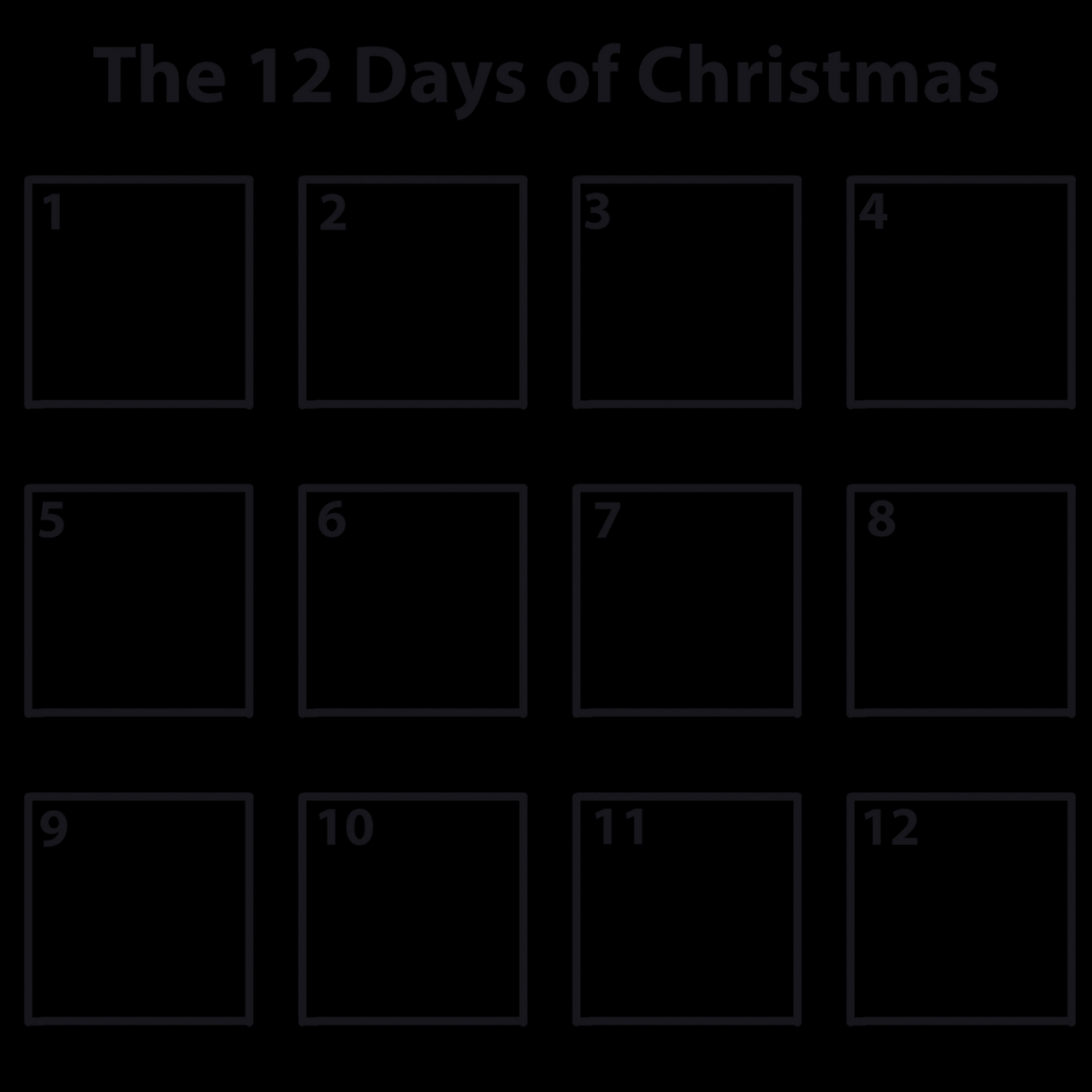 Days of Christmas Template by dmcmusiclover on DeviantArt