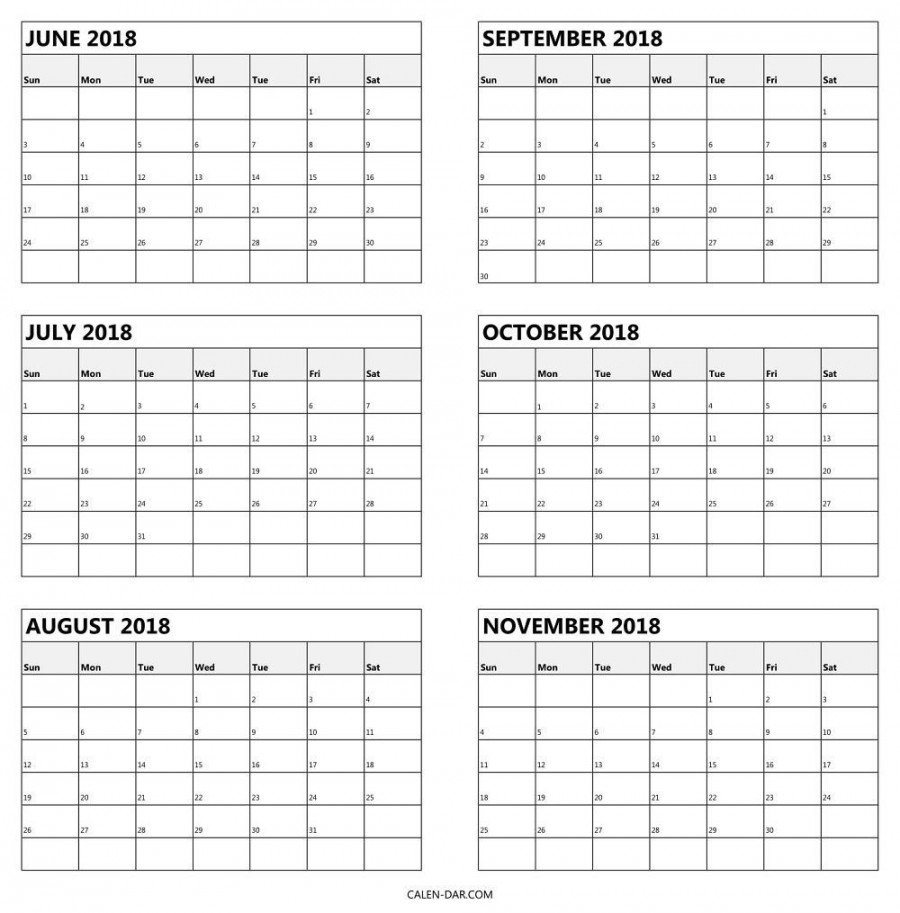 Extraordinary  Month Blank Calendar Template  Blank calendar