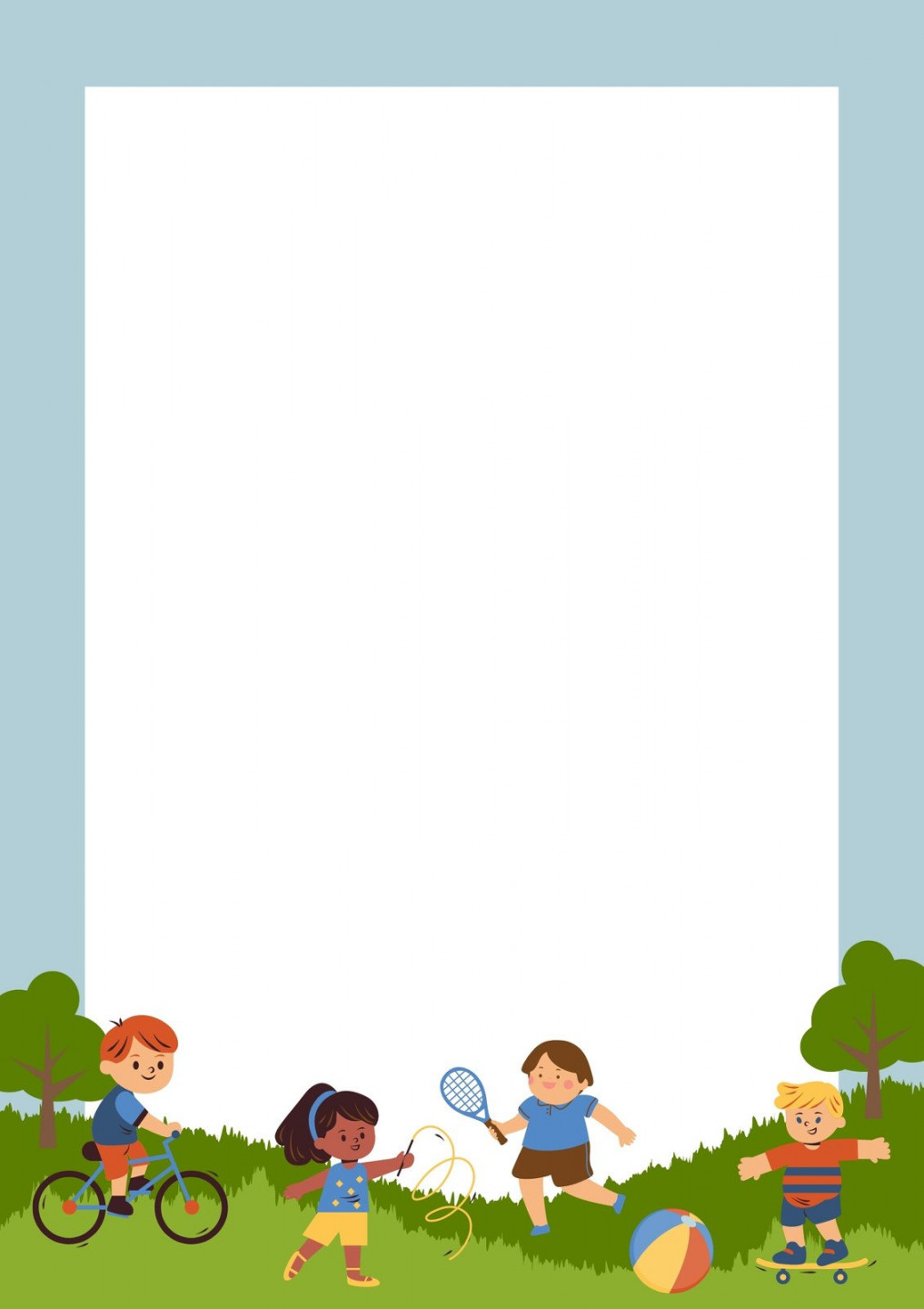 Free and customizable children templates
