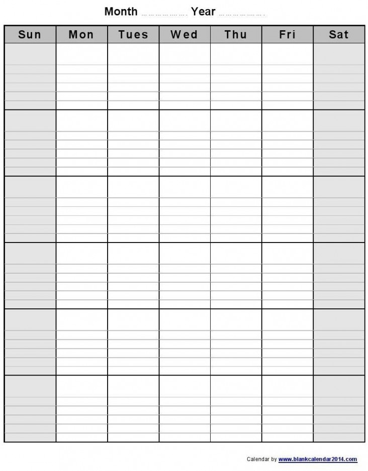 Free Printable Monthly Calendar With Lines  Free calendar