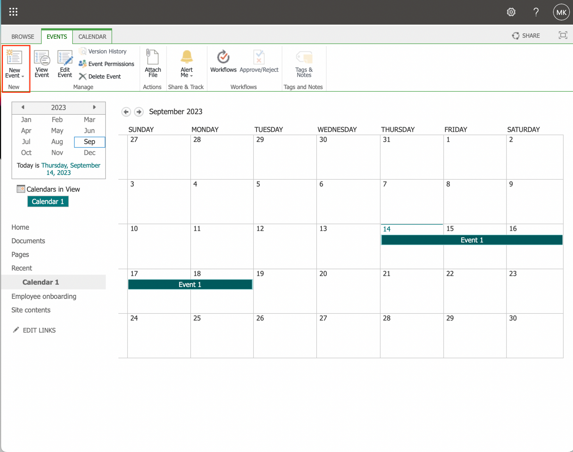 How to Create a Calendar in SharePoint Online:  Easy Steps