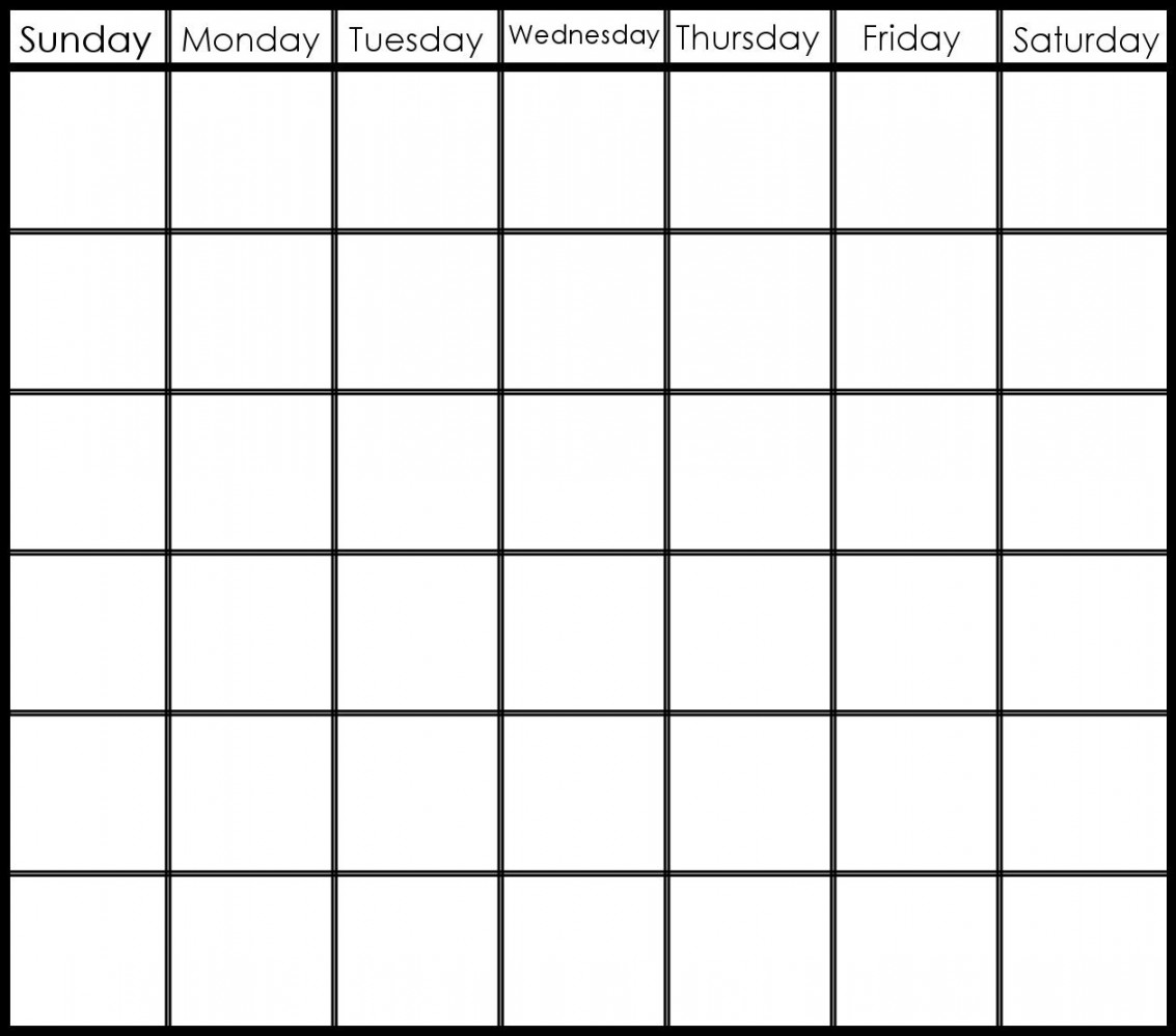 Incredible Blank Calendar Template  Weeks  Blank calendar