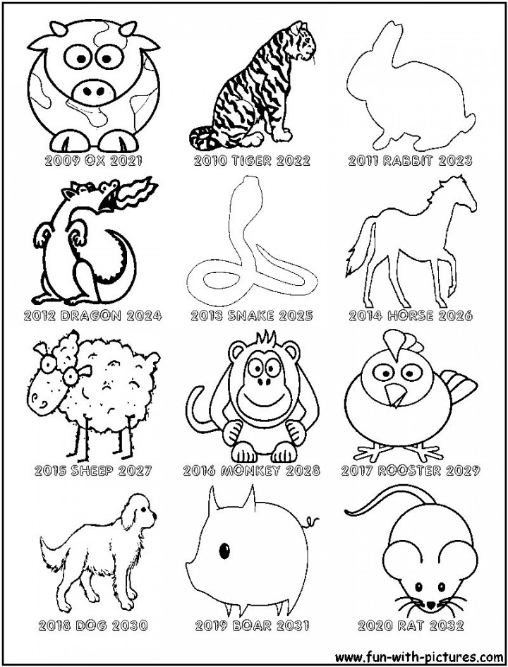 Incredible Printable Chinese Zodiac Sign Worksheet  New year