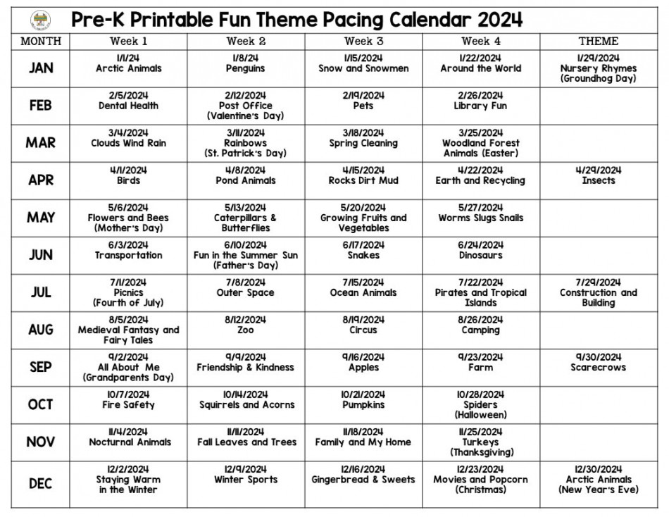 Preschool Lesson Plans - Pre-K Printable Fun