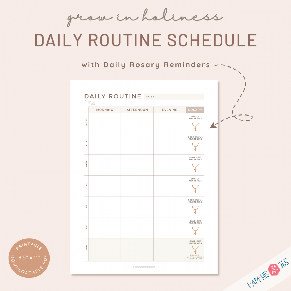 Printable Traditional Catholic Daily Planner & Prayer Packet  Printable  Planner  Journal , Planner