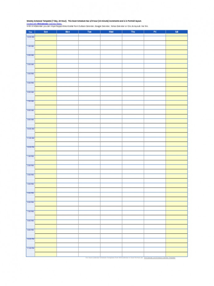 Schedule Weekly  Hours  PDF