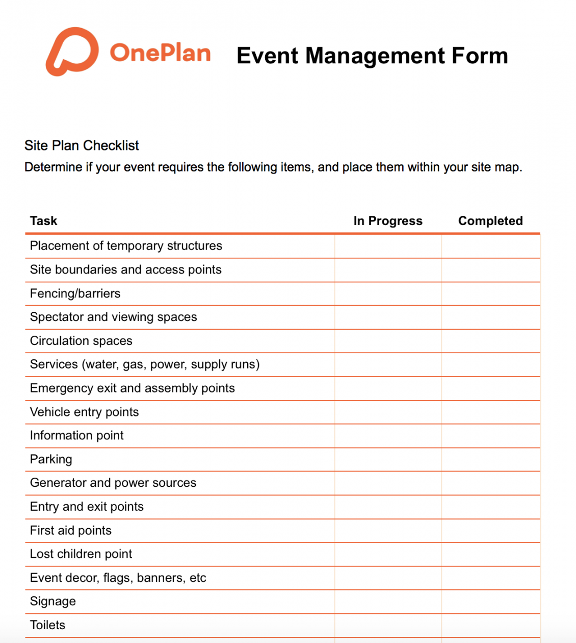The only free event planning template & checklist you will need