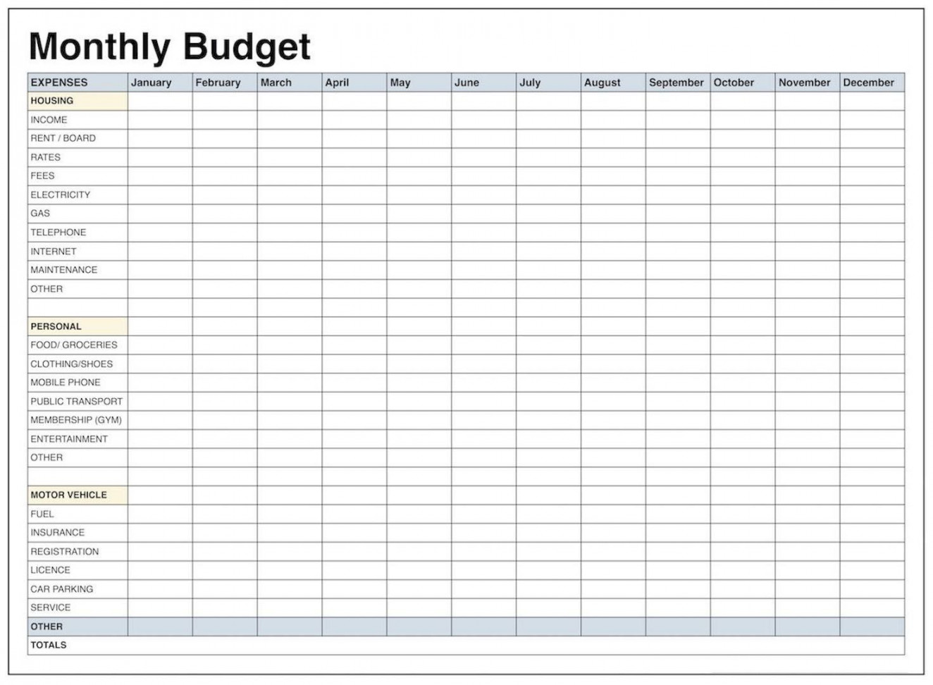 Blank Monthly Budget Template Pdf http://templatedocs
