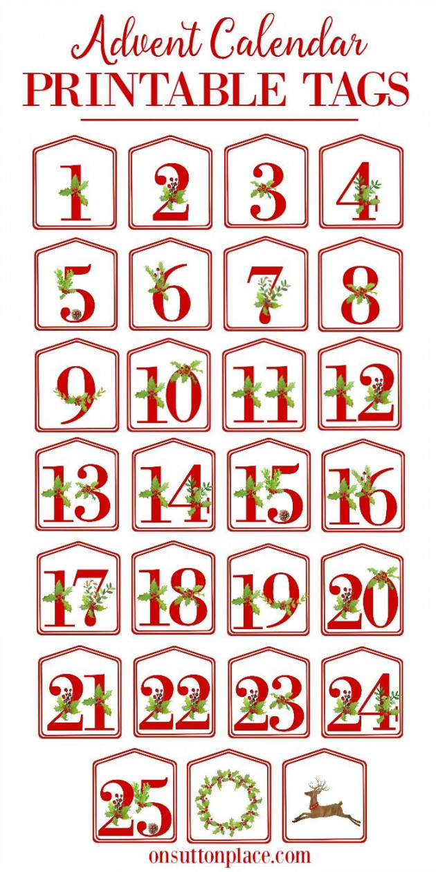 Christmas Alphabet Printables - On Sutton Place  Christmas advent
