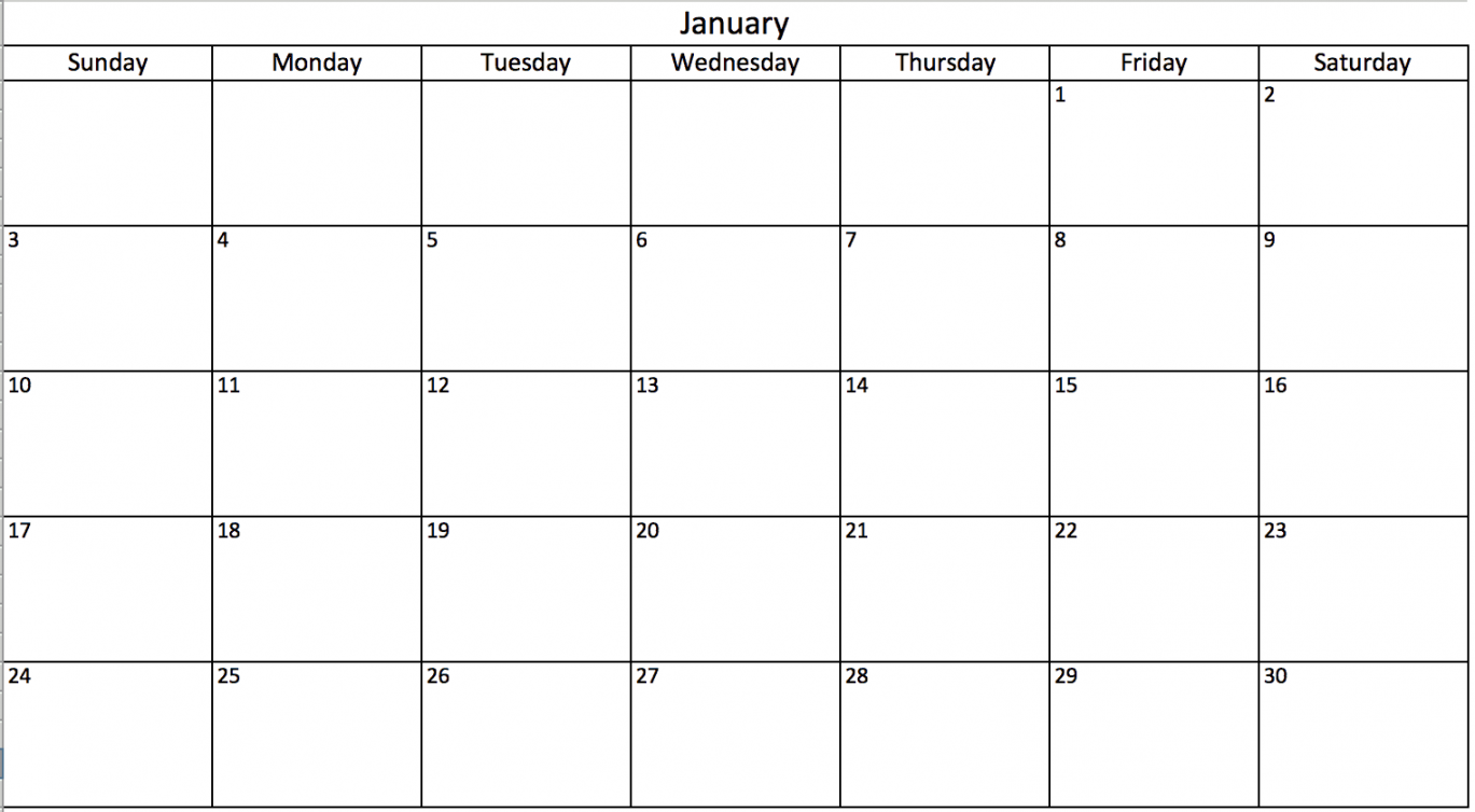 Free, Printable Excel Calendar Templates for  & On  Smartsheet