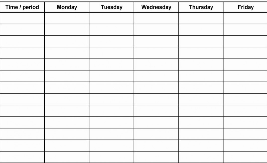 week blank calenda printable template  Calendar template