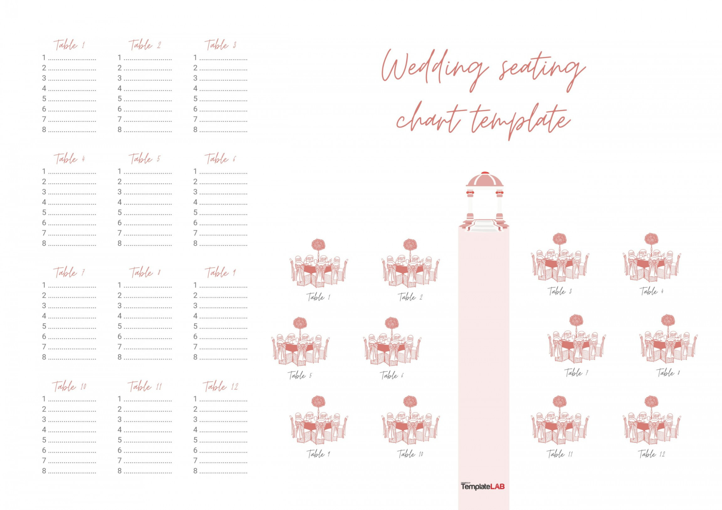 Great Seating Chart Templates (Wedding, Classroom + more)