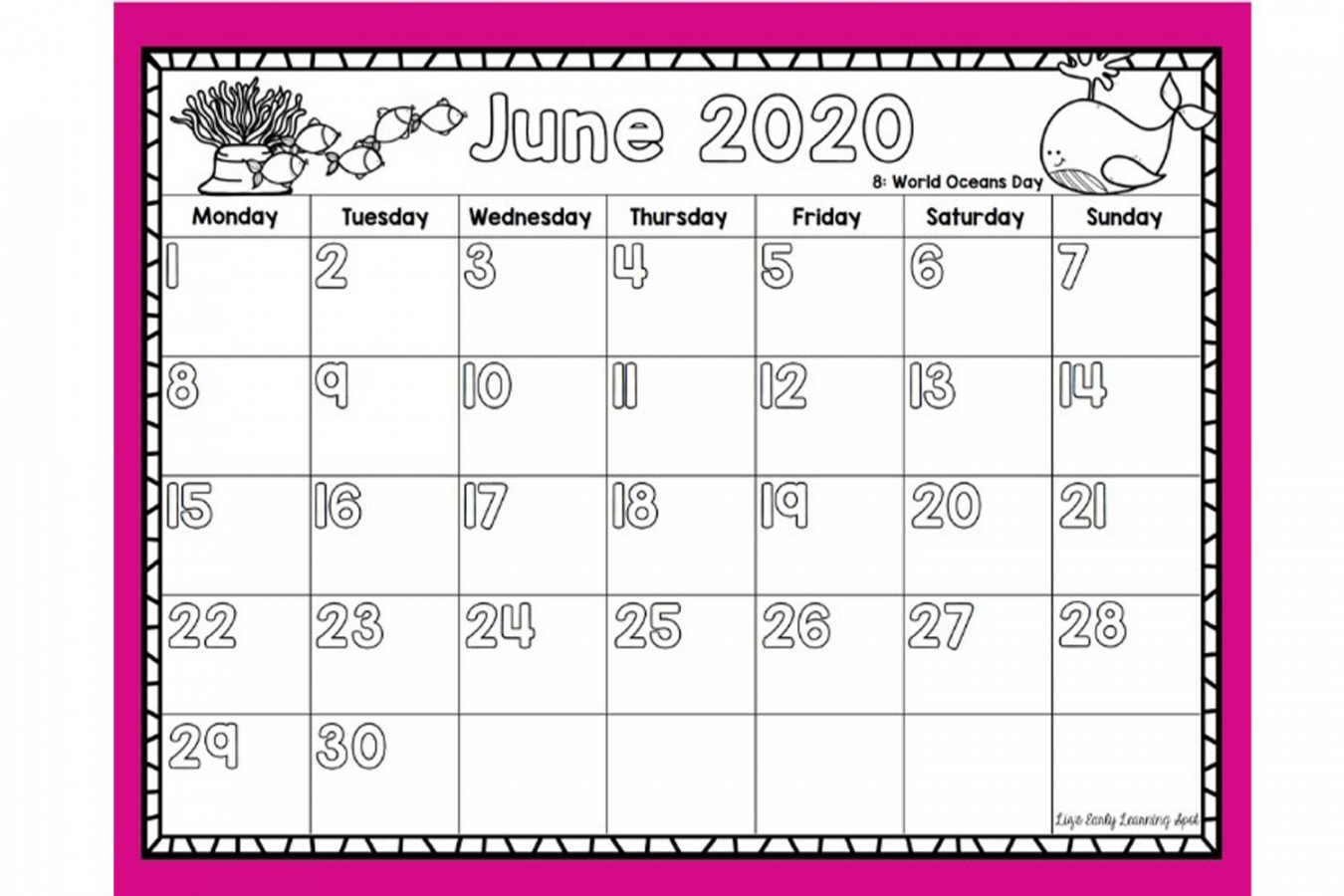 Free Calendar Templates for Parents and Kids